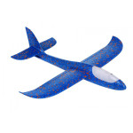 Polystyrénové lietadielko so svetlami modré 